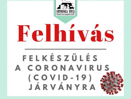 FELHÍVÁS - Felkészülés a coronavírus (COVID-19) járványra!